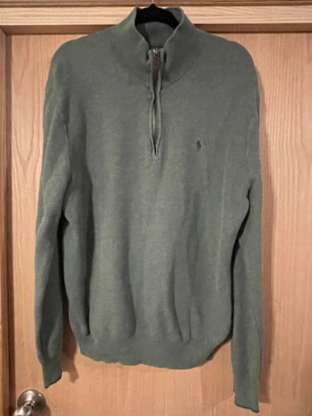 Polo Ralph Lauren Quarter-Zip Sweater sage green sz XL
